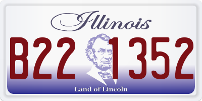 IL license plate B221352