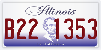 IL license plate B221353