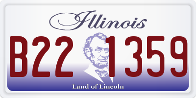 IL license plate B221359