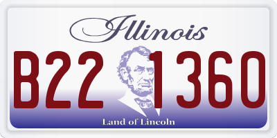 IL license plate B221360