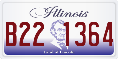 IL license plate B221364