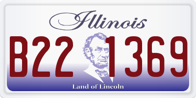 IL license plate B221369
