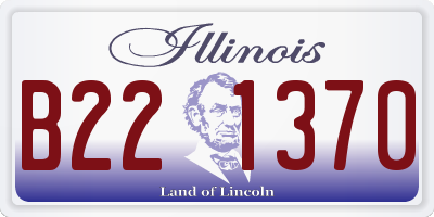 IL license plate B221370