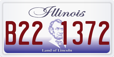 IL license plate B221372