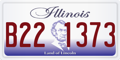 IL license plate B221373