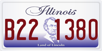 IL license plate B221380