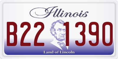 IL license plate B221390