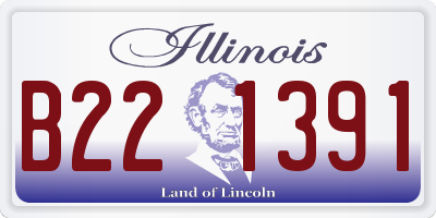 IL license plate B221391