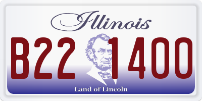 IL license plate B221400