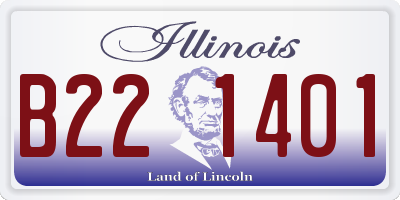 IL license plate B221401