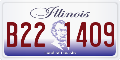 IL license plate B221409