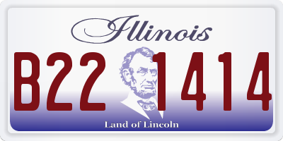 IL license plate B221414