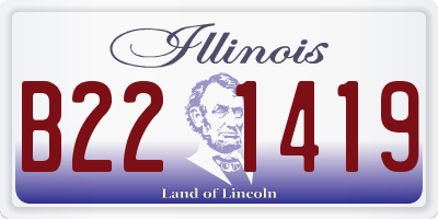 IL license plate B221419