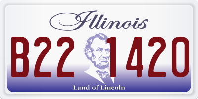 IL license plate B221420
