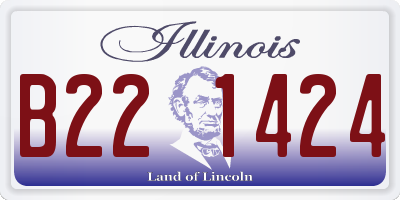 IL license plate B221424