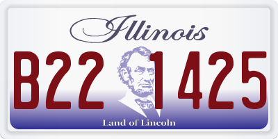 IL license plate B221425