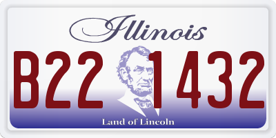 IL license plate B221432
