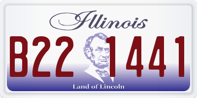 IL license plate B221441