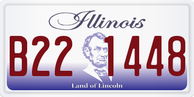 IL license plate B221448