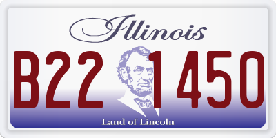 IL license plate B221450