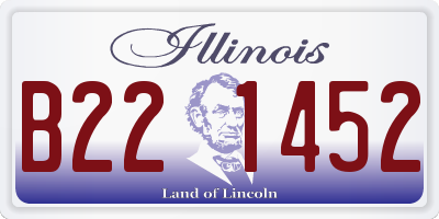 IL license plate B221452