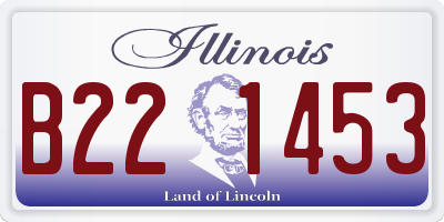 IL license plate B221453