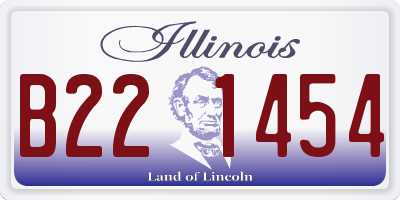 IL license plate B221454