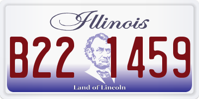 IL license plate B221459