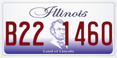 IL license plate B221460