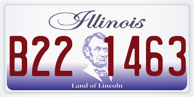 IL license plate B221463