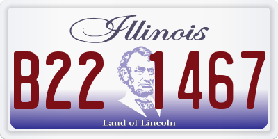 IL license plate B221467