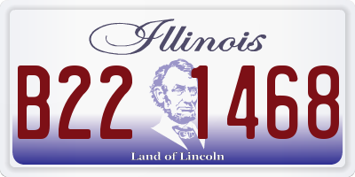 IL license plate B221468