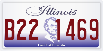 IL license plate B221469
