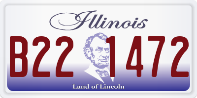 IL license plate B221472