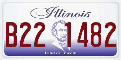 IL license plate B221482
