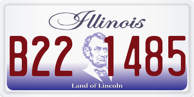 IL license plate B221485