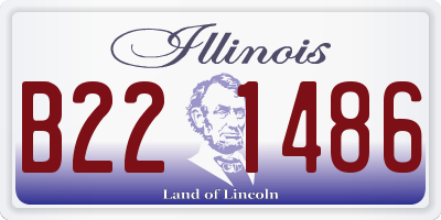 IL license plate B221486