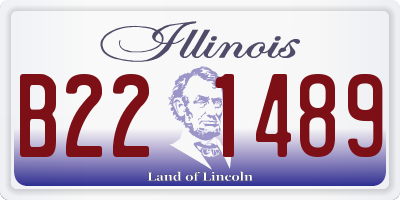IL license plate B221489