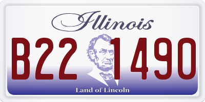 IL license plate B221490