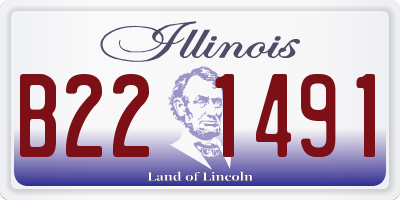 IL license plate B221491
