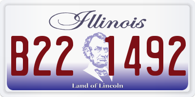 IL license plate B221492