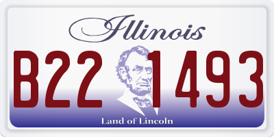 IL license plate B221493