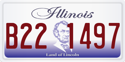 IL license plate B221497