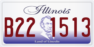 IL license plate B221513