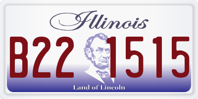 IL license plate B221515