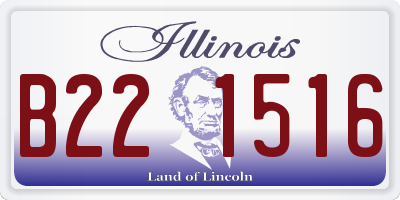 IL license plate B221516