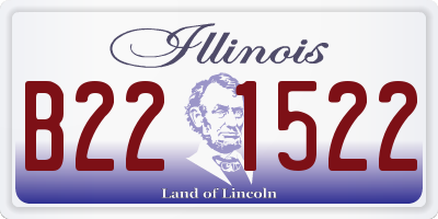 IL license plate B221522