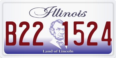 IL license plate B221524