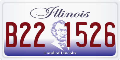 IL license plate B221526