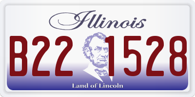 IL license plate B221528